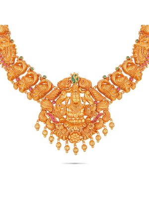 Traditional Gorgeous Gold Necklace-hover