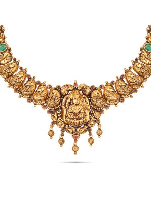 Exciting Nagas Antique Temple Necklace-hover