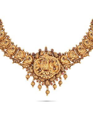 Exciting Nagas Peacock Design Necklace-hover