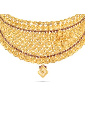 Gorgeous Gold Choker Necklace-hover