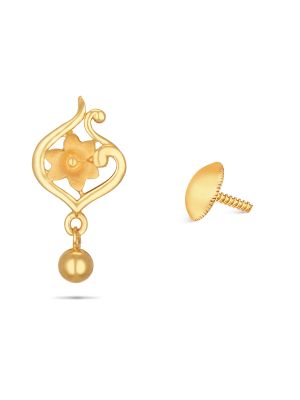 Gold Flower Earring-hover