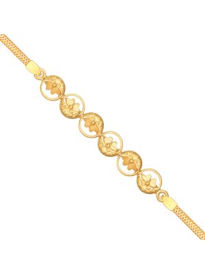 Latest Flower Design Gold Bracelet-hover