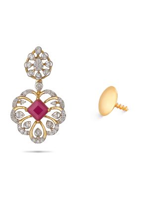 Enticing Trendy Diamond Earring-hover