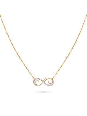 Kids Diamond Pendant With Chain-hover