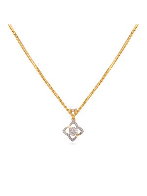 Diamond Floral Pendant-hover