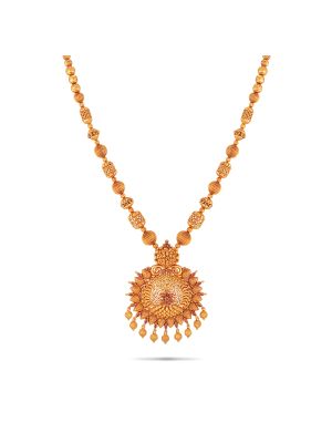 Enchanting Floral Gold Malai-hover