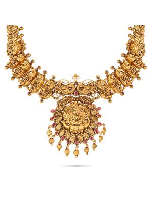 Enchanting Antique Gold Necklace-hover