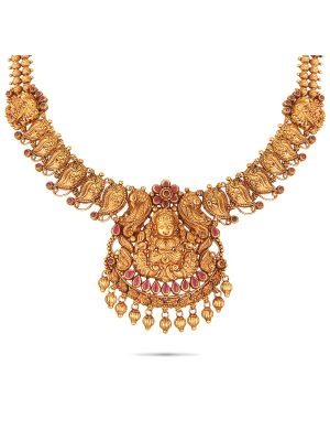 Mesmerising Gold Temple Necklace-hover