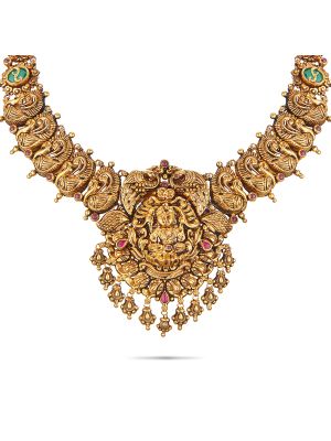 Stunning Nagas Antique Temple Necklace-hover