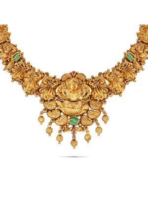 Exciting Nagas Antique Temple Necklace-hover