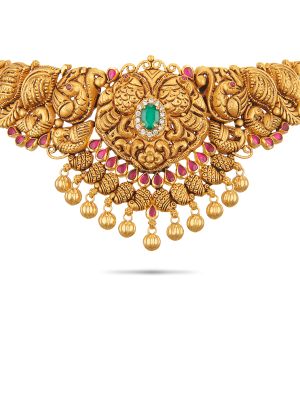 Traditional Bridal Choker Necklace-hover