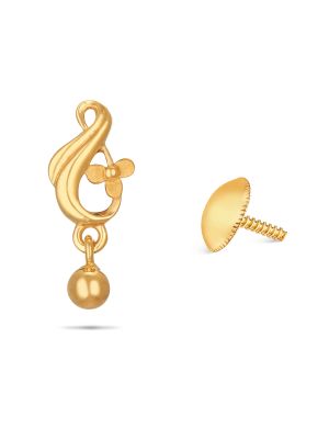 Gold Flower Earring-hover