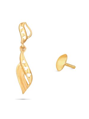 Enticing Gold Drop Earring-hover