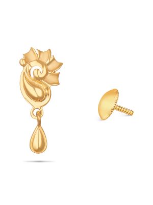 Gold Flower Earring-hover