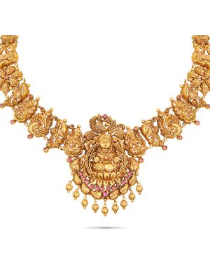 Enchanting Temple Gold Necklace-hover