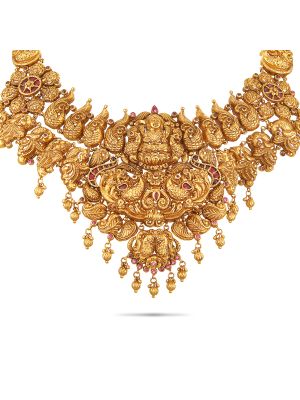 Mesmerising Traditional Gold Necklace-hover