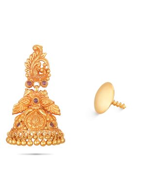 Peacock Design Jhumka Earring-hover