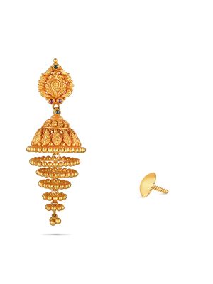 Golden Swirl Earring-hover