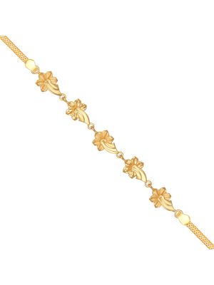 Latest Flower Design Gold Bracelet-hover