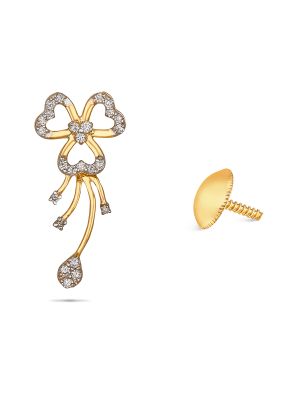 Latest Flower Design Diamond Earring-hover