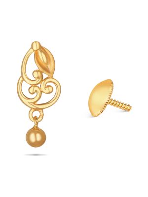 Gold Flower Earring-hover