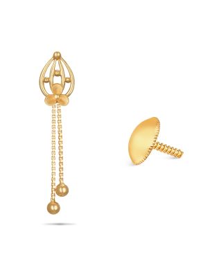 Gold Flower Earring-hover