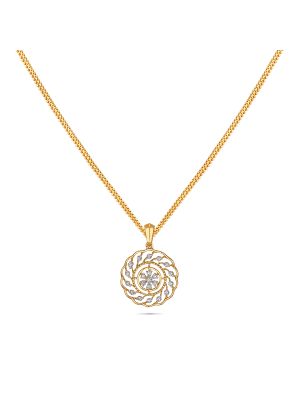 Elegant Floral Diamond Pendant-hover