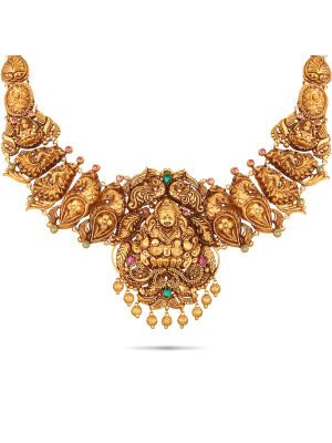 Exciting Nagas Gold Necklace-hover