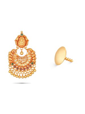 Traditional Wear Gold Earring-hover