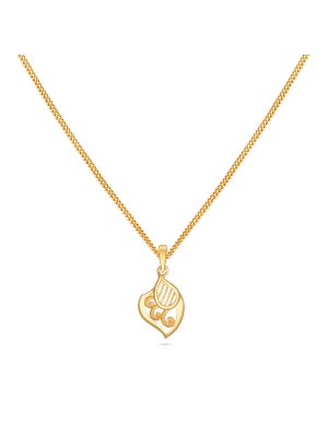 Stunning Floral Gold Pendant-hover