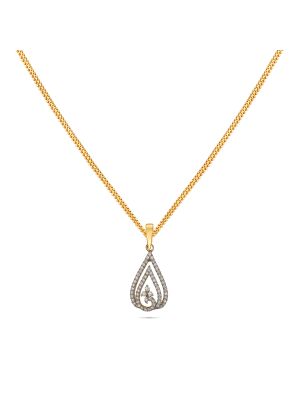 Diamond Floral Pendant-hover