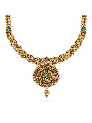 Exciting Fancy Gold Necklace-hover