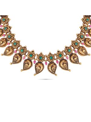 Exciting Antique Gold Necklace-hover