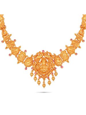 Stunning Temple Gold Necklace-hover