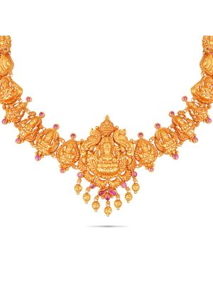 Fascinating Gold Fancy Necklace-hover