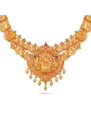 Enchanting Temple Gold Necklace-hover