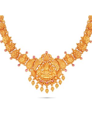 Enticing Temple Gold Necklace-hover