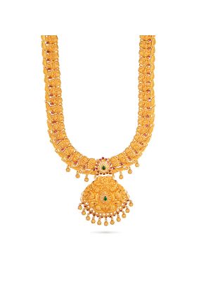 Antique Lakshmi Gold Malai-hover