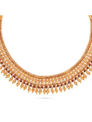 Enticing Fancy Gold Necklace-hover