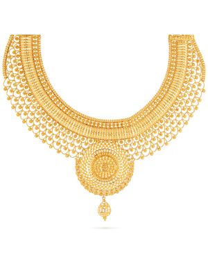 Enticing Fancy Gold Necklace-hover