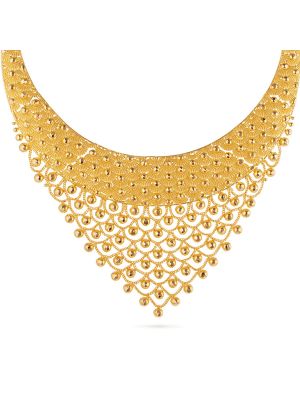 Elegant Fancy Gold Necklace-hover