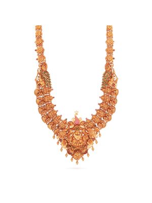 Fascinating Lakshmi Gold Haram-hover