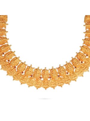 Traditional Lakshmi Kasu Necklace-hover