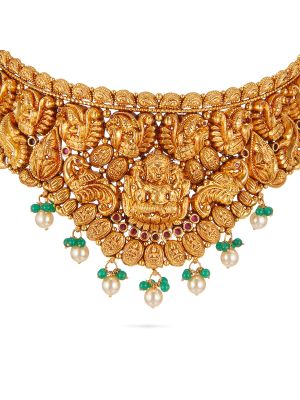 Mesmerising Antique Gold Necklace-hover