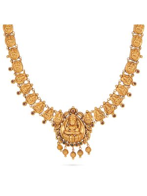 Exciting Gold Fancy Necklace-hover