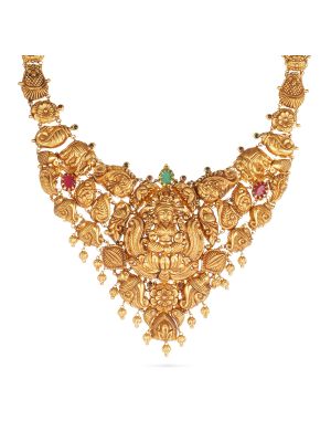 Enticing Trendy Gold Necklace-hover