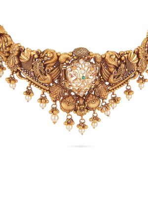 Royal Antique Choker Necklace-hover