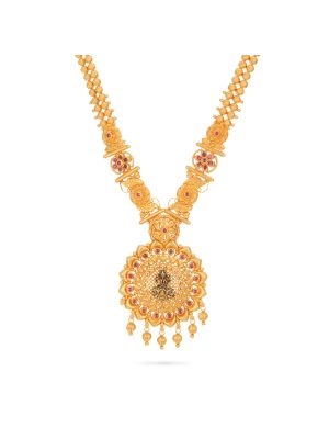 Traditional Lakshmi Kasu Necklace-hover