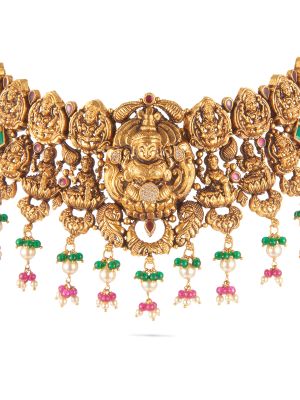 Royal Antique Choker Necklace-hover