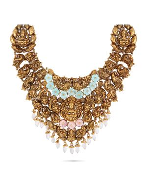 Stunning Gold Antique Choker Necklace-hover